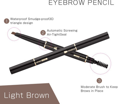 SHENYCOLORS Eyebrow Pencil 2 in 1 Dual Function Eye Brow Filling Pencil(brown)