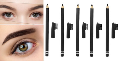 BLUEMERMAID NEW BLACK EYEBROW PENCIL FOR REAL EYEBROW LOOK(BLACK)
