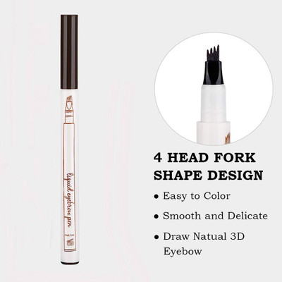 GFSU - GO FOR SOMETHING UNIQUE 3D Eyebrow Tattoo Pen, Waterproof Long Lasting(DARK BROWN)