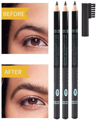 MYEONG Eyebrow Pencil waterproof long and lasting combo(Black)