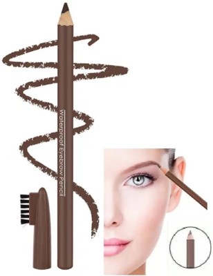 Emijun Eye Brow Shaper Water Proof Brown Eyebrow Pencil with Brush Applicator(BROWN)