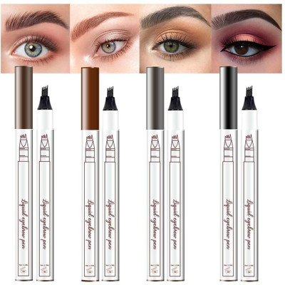 YAWI combo WaterProof tattoo Eyebrow Pencil with Brush liner(multi)