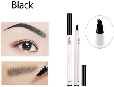 GABBU Waterproof Eyebrow Pen Tattoo Brow Pencil, 24 Hours Long Lasting(Black)