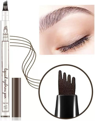 EVERERIN New Designers Waterproof 4 Points Eyebrow Pen(Dark BROWN)