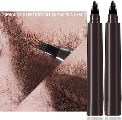 tanvi27 4 Points Eyebrow Pen Dark Brown Microblading Eyebrow Pencil Set(Hot brown)