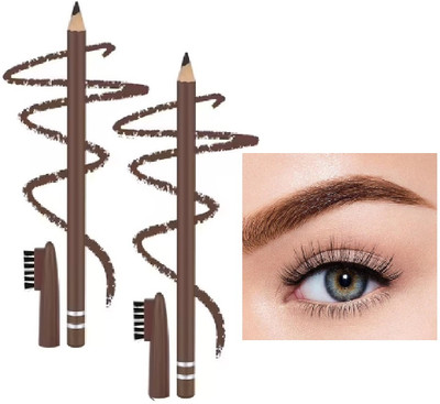 Yuency Waterproof Eyebrow Pencil with Brush Smudge proof Eyebrow Definer Pencil(brown)