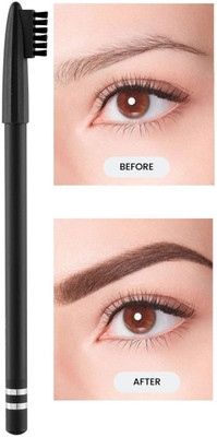 JANOST Professional Eyebrow makeup Dual Mini Brows Kit with Mini Brush And Pencil(BROWN, BLACK)