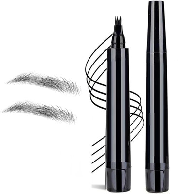 GULGLOW99 Black Eyebrow Tattoo Pen Waterproof Microblading Eyebrow Pencil(BLACK)