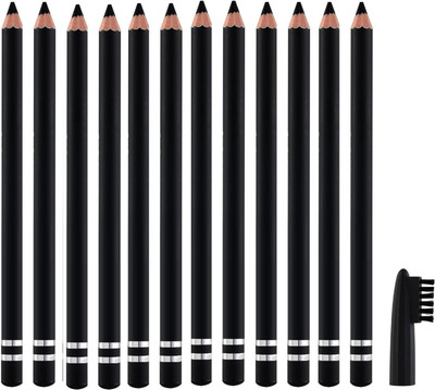 WOONGMI Natural & Long-lasting Finish | Smudge Proof | Pigmented Eyebrow Pencil(Black)