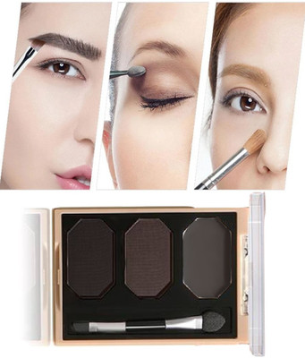 YAWI 3 in 1 Waterproof Long Lasting Eyebrow Powder With Eyebrow & Brush(MULTI COLOR)