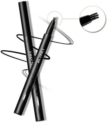 GFSU - GO FOR SOMETHING UNIQUE New Eyebrow Pen with a Micro-Fork Tip Applicator,Brow Pencil(Jet Black)