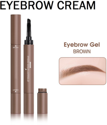 WOONGMI Eyebrow Cream With Brush Long-lasting & Waterproof(BROWN)