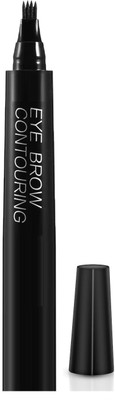 WOONGMI Ultra Defining Eyebrow Pencil with 4 Tip Applicator(Black)