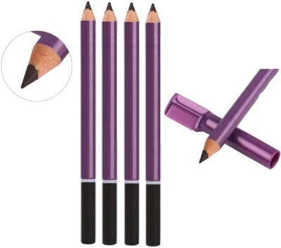 Yuency Black eye brow pencil enhancer with brush water proof & long lasting(black)