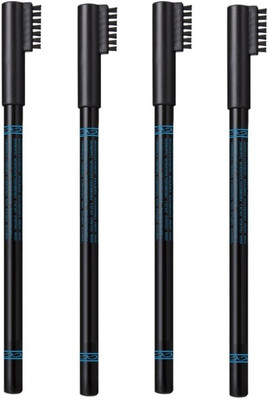 Luster Shine BOLD EYE BROW PEINCIL FOR ALL TYPE SKIN TONE SET OF 6 (BLACK)(BLACK)