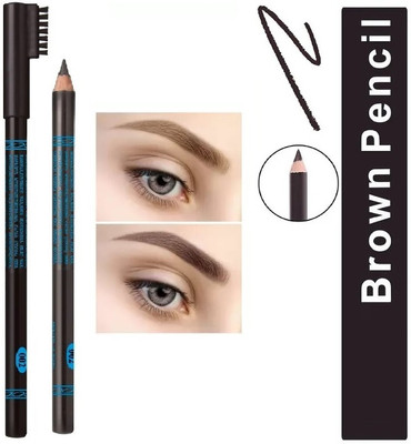 Amaryllis Waterproof Eyebrow Pencil With Brush | Smudge Proof Eyebrow Definer Pencil(DARK BROWN)
