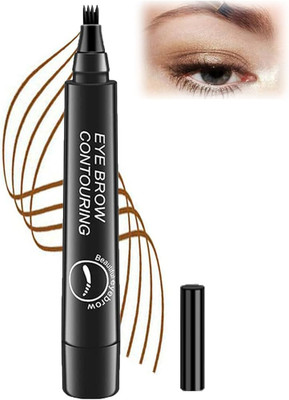 Sheny perfect eyebrow liquid makeup pen | microblading clear (Black 2.5 ML )(BLACK)