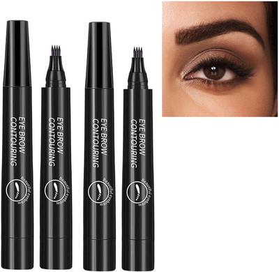 Emijun Eyebrow Pencil Waterproof & Pigmented Eyebrow Pencil COMBO(BLACK)