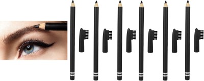 BLUEMERMAID NEW MATTE LOOK BLACK EYEBROW PENCIL FOR REAL EYEBROW LOOK(BLACK)