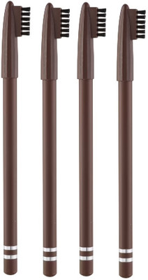 NADJA EYE BROW PENCIL SET OF 4 SMUDGE PROOF FOR WOMEN(BROWN)