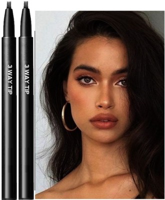 Latixmat Eyeliner Pen Natural Eye Liner Makeup Quick Dry Waterproof, combo 2.4 g(BLACK)