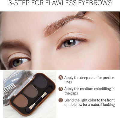 GFSU - GO FOR SOMETHING UNIQUE PERFECT EYE BROW PALETTE WITH BRUSH 9 gm(multicolor)