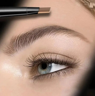 AEPRUY 2 in 1 Micro Precision Very Smooth Eye Brow Pencil With Brush(BROWN)