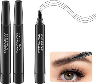 WOONGMI Natural Eyebrow Pen with a Creates Flawless Natural Looking Brows(Black)