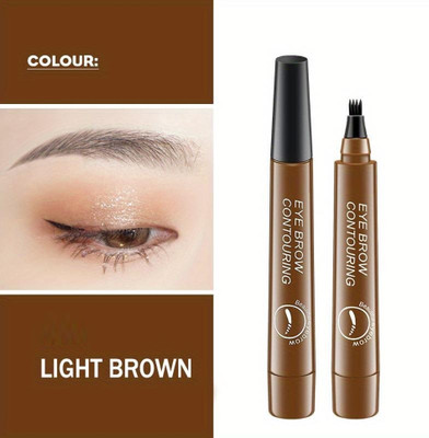 GULGLOW99 Flawless Waterproof Eyebrow Pen(LIGHT BROWN)