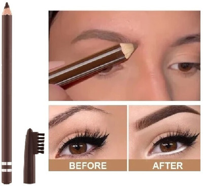 BLUEMERMAID Waterproof Best Eyebrow Pencil With Brush(BROWN)