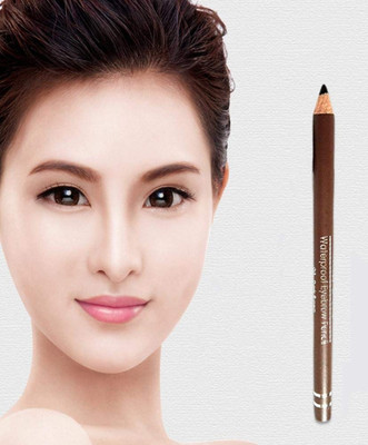 MYEONG 2 in 1 Dual Function Matte Eyebrow Pencil With Brush Waterproof Pencil(Brown)