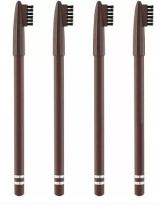 DARVING Eyebrow Pencil, Eye MakeUp 7.2 Gm Pack of 4 DARK BROWN(DARK BROWN)