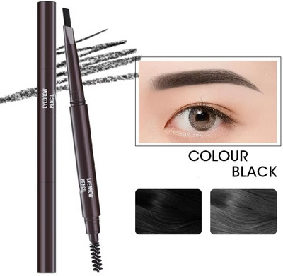 Herrlich Long-Lasting | Lightweight Eyebrow Pencil |(BLACK)