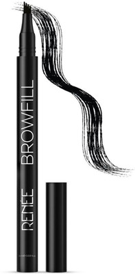 Renee Browfill One Swipe Micro Precision Eyebrow Pen Color, Waterproof & Smudge-proof(Black)