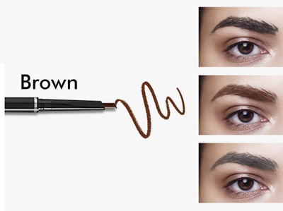 Sheny Waterproof Eyebrow Pencil With Brush | Smudge Proof Eyebrow Definer Pencil(BROWN)