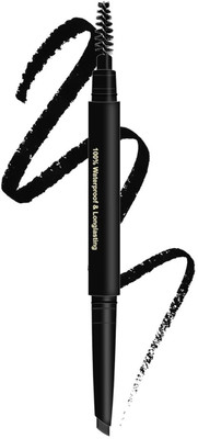 DARYUE Waterproof & long lasting jet black dual eye brow master(black)