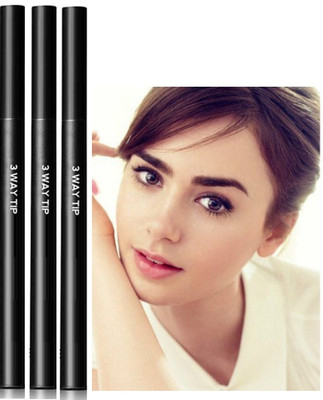 REIMICHI Eye Brown Makeup, Eyebrow Pencil with a Micro-Fork Natural Looking Brows(black)