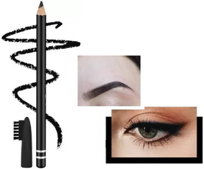 Herrlich 2-1 Brow Filling Pencil Waterproof, Sweat-Proof, Black(BLACK)