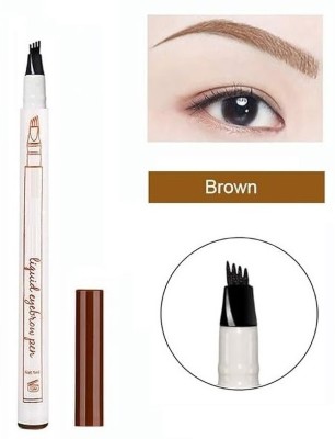 Emijun GIRLS EYE BROW MAKEUP WATERPROOF EYE BROW TATTOO PEN(Brown)