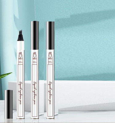 GFSU - GO FOR SOMETHING UNIQUE Tattoo Eyebrow Pen black With Four Tips Long-Lasting Waterproof(Black)