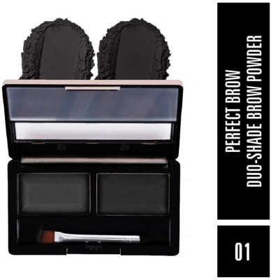 MATTLOOK Perfect Brow DUO-Shade Brow Powder with Brush Waterproof & Smudgeproof(Multicolor-01)