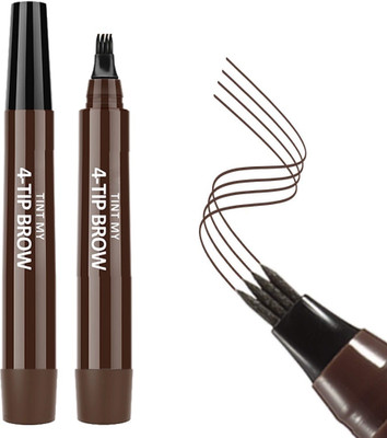 YAWI 4-TIP BROW Liquid Eyebrow Pencil Waterproof 2.5 ml(Brown)
