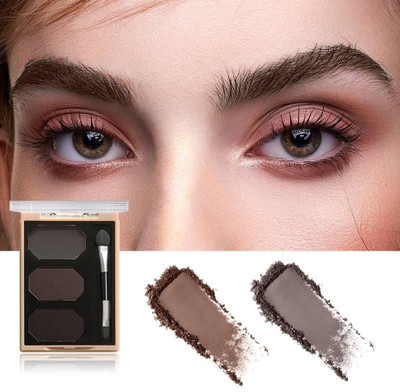 GABBU Eyebrow Drawing Palette 3 Shades Smudgeproof Eyebrow Palette(MULTICOLORS)