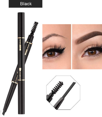 SHENYCOLORS Eye Brow Pencil 2 in 1 Dual Function Brow Filling Pencil with Shaping Brush(black)