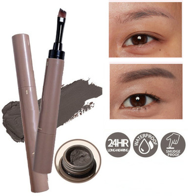 ADJD Natural Waterproof Eyebrow Cream Pen Delicate Smooth Long-lasting(GREY)