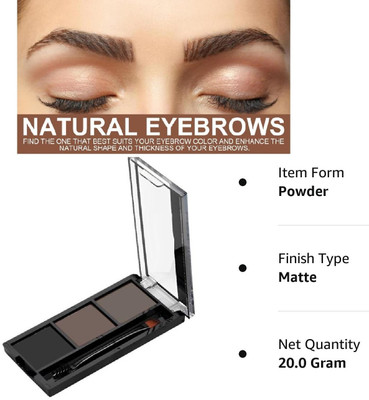 YAWI Colors Eyebrow enhancer Powder Palette with brush Shade(MULTI COLOR)