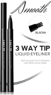 ADJD Tattoo eyeliner Eyebrow Pencil Micro-Fork Tip Applicator Natural brows(black)