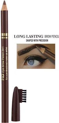 JANOST Perfect Waterproof & Long lasting Eyebrow Pencil With Brush(Brown)