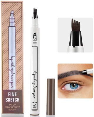 WOONGMI Waterproof Eyebrow Pen 24 Hours Long Lasting(BROWN)