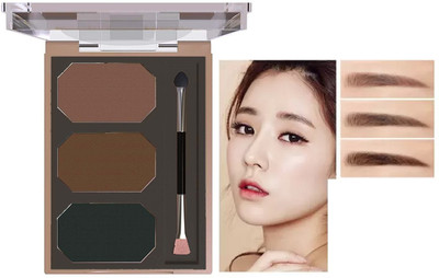 ADJD MATTE FINISH OR CREAMY EYE BROW PALETTE WITH BRUSH(BROWN)